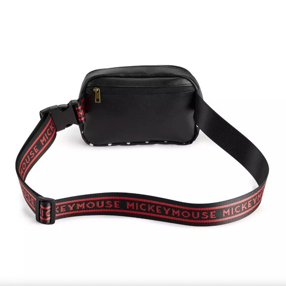 Disney Mickey Mouse Print Sling Bag Fanny Pack and Card Wallet Set - Picture 4 of 9
